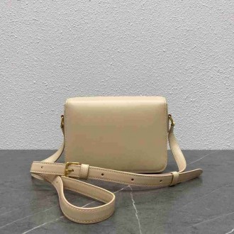 Celine Triomphe Teen Bag In Nude Leather