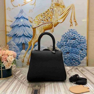 Delvaux Brillant Mini Bag in Black Rodeo Calf Leather