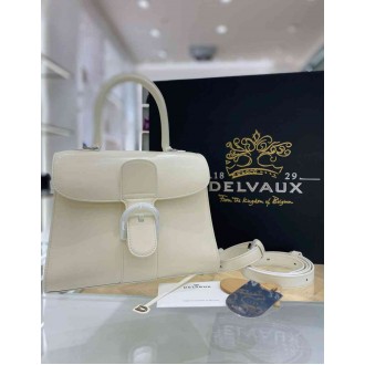 Delvaux Brillant PM Bag in Ivory Box Calf Leather