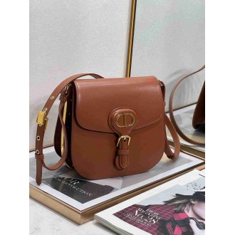 Dior Bobby Frame Bag In Brown Box Calfskin