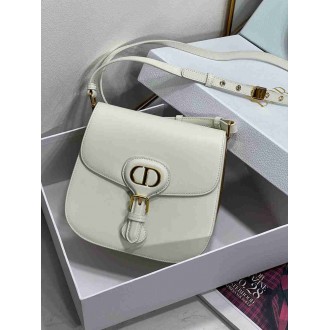 Dior Bobby Frame Bag In White Box Calfskin