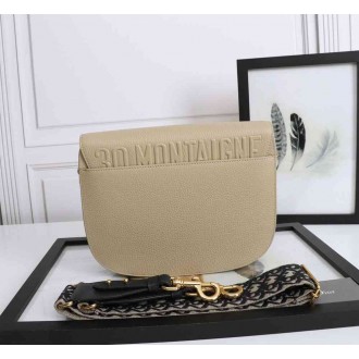 Dior Bobby Large Bag In Beige Grained Calfskin