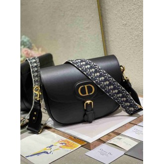 Dior Bobby Large Bag In Black Box Calfskin