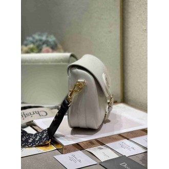 Dior Bobby Large Bag In White Box Calfskin