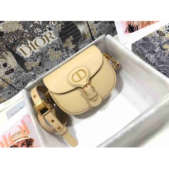 Dior Bobby Medium Bag In Beige Grained Calfskin