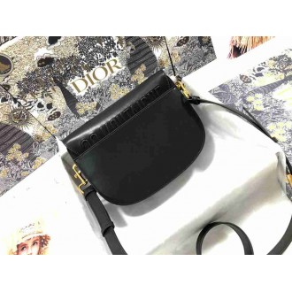 Dior Bobby Medium Bag In Black Box Calfskin