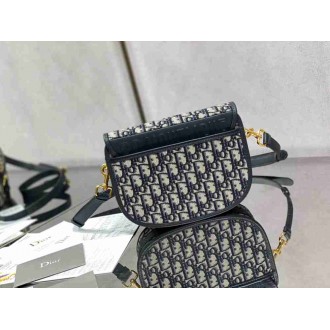 Dior Bobby Medium Bag In Blue Dior Oblique Jacquard