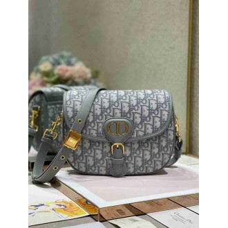 Dior Bobby Medium Bag In Grey Dior Oblique Jacquard