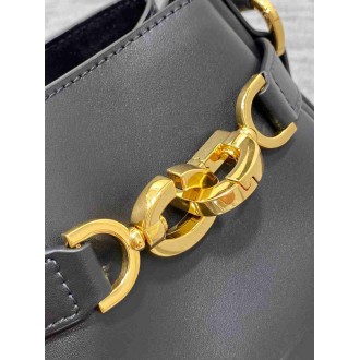 Dior C'est Medium Bag in Black Saddle Calfskin