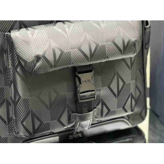 Dior Explorer Backpack In Black CD Diamond Mirage Ski Capsule Nylon