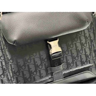 Dior Explorer Tote Bag In Black Dior Oblique Mirage Technical Fabric