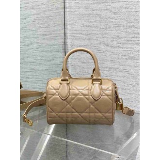 Dior Groove 20 Bag in Biscuit Macrocannage Calfskin