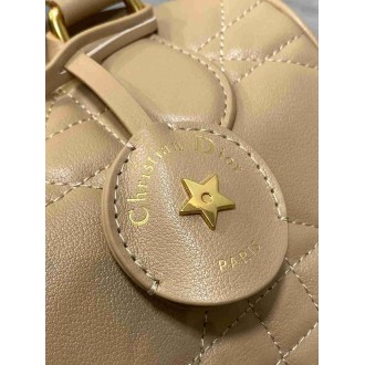 Dior Groove 20 Bag in Biscuit Macrocannage Calfskin