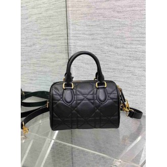 Dior Groove 20 Bag in Black Macrocannage Calfskin