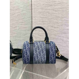 Dior Groove 20 Bag in Blue Denim Dior Oblique Jacquard