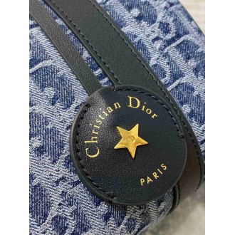 Dior Groove 20 Bag in Blue Denim Dior Oblique Jacquard