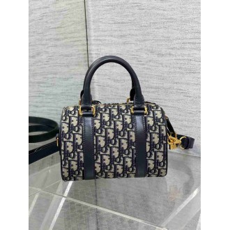 Dior Groove 20 Bag in Blue Dior Oblique Jacquard