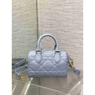 Dior Groove 20 Bag in Pale Blue Macrocannage Calfskin