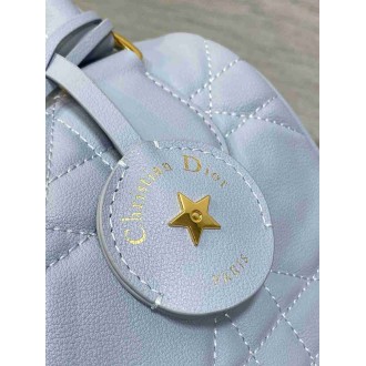 Dior Groove 20 Bag in Pale Blue Macrocannage Calfskin