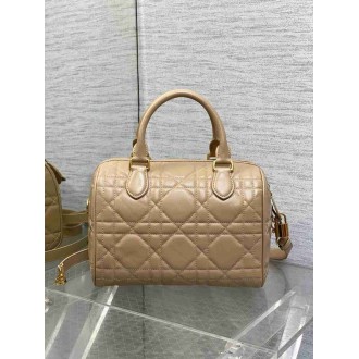 Dior Groove 25 Bag in Biscuit Macrocannage Calfskin