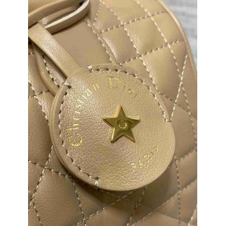 Dior Groove 25 Bag in Biscuit Macrocannage Calfskin