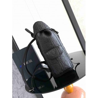 Dior Hit the Road Backpack with Flap in Black Gravity Leather