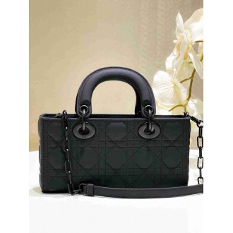 Dior Lady D-Joy Medium Bag in Black Ultramatte Calfskin