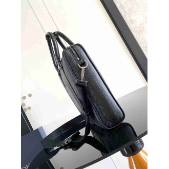 Dior Lingot Briefcase in Black CD Diamond Canvas