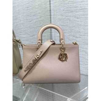 Dior Medium Lady D-Sire My ABCDior Bag in Beige Bull Leather