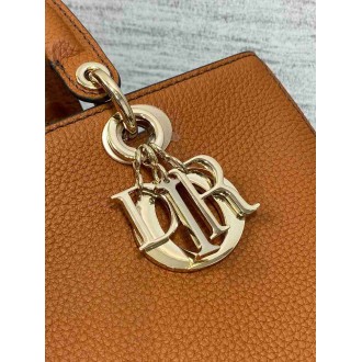 Dior Medium Lady D-Sire My ABCDior Bag in Brown Bull Leather