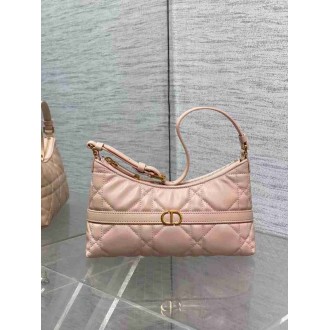 Dior Miss Caro Cigale Mini Bag in Pink Macrocannage Lambskin