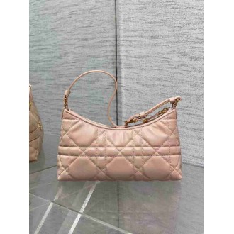 Dior Miss Caro Cigale Mini Bag in Pink Macrocannage Lambskin