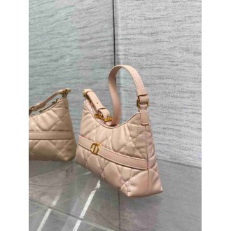 Dior Miss Caro Cigale Mini Bag in Pink Macrocannage Lambskin