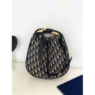 Dior Nolita Medium Bag in Blue Dior Oblique Jacquard