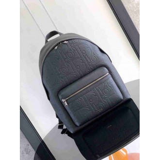 Dior Rider 2.0 Zipped Backpack in Black Gravity Leather