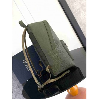 Dior Rider 2.0 Zipped Backpack in Khaki Gravity Leather