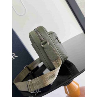 Dior Rider 2.0 Zipped Messenger Bag in Khaki Gravity Leather