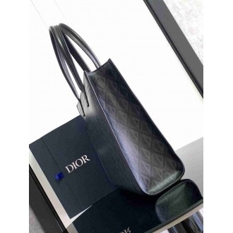 Dior Safari Tote Bag in Black CD Diamond Canvas