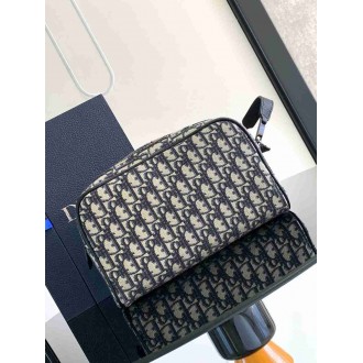 Dior Toiletry Bag in Dior Beige Oblique Jacquard