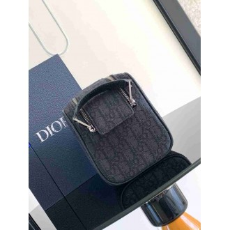 Dior Toiletry Bag in Dior Black Oblique Jacquard