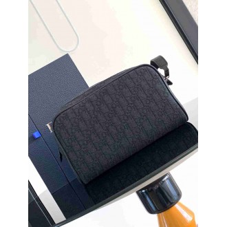 Dior Toiletry Bag in Dior Black Oblique Jacquard
