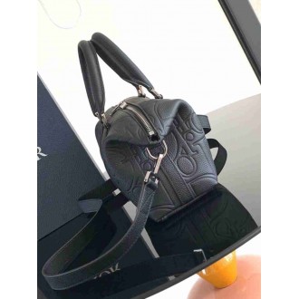 Dior Weekender 25 Bag in Black Dior Gravity Leather
