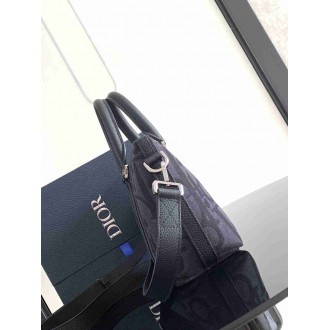 Dior Weekender 25 Bag in Black Maxi Dior Oblique Jacquard