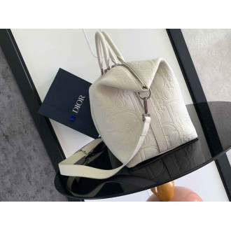 Dior Weekender 40 Bag in Beige Dior Gravity Leather