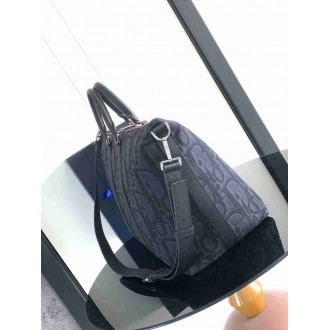 Dior Weekender 40 Bag in Black Maxi Dior Oblique Jacquard