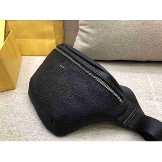 Fendi Belt Bag In Black Romano Leather
