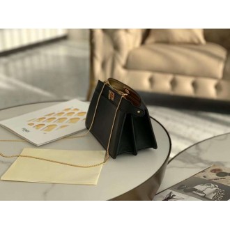 Fendi Black Peekaboo ISeeU Pochette Bag