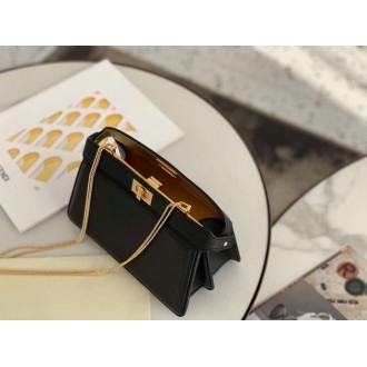 Fendi Black Peekaboo ISeeU Pochette Bag