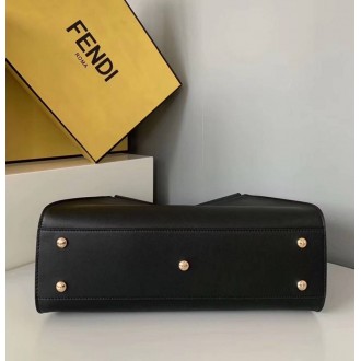 Fendi Black Peekaboo Medium Bag With Bag Bugs Eyes