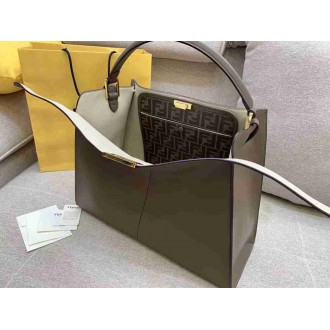 Fendi Brown Peekaboo X Lite Large Bag